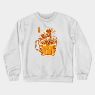 The Great Wave of Craft Beer Crewneck Sweatshirt